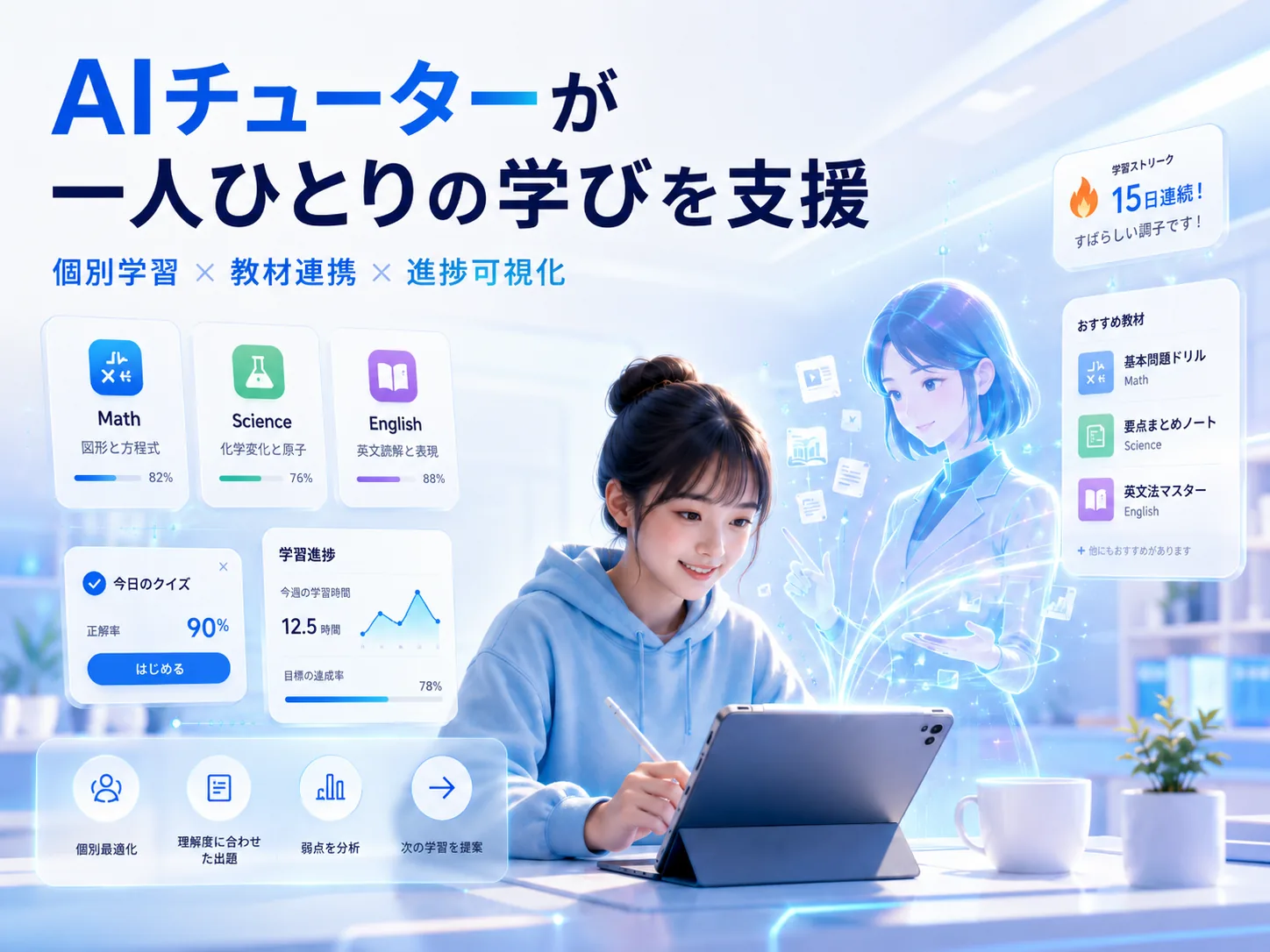 AIチューター搭載 個別学習支援システム